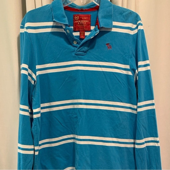 Vintage Abercrombie & Fitch Men’s Rugby Shirt, Muscle Fit, Polo Collar; Size XL - Picture 5 of 10